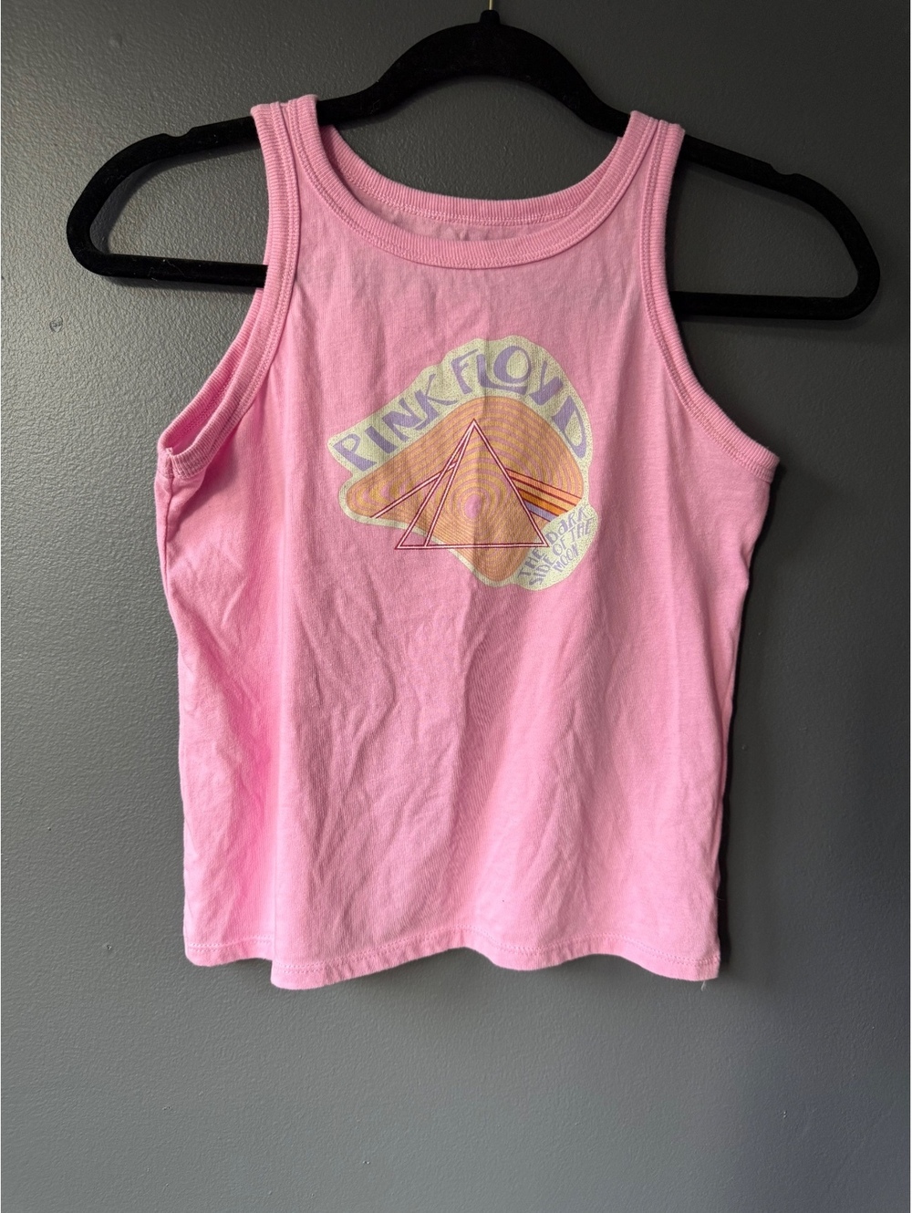 Pink Floyd The Dark Side of the Moon Pink Tank Top Plus Size Large 10-12